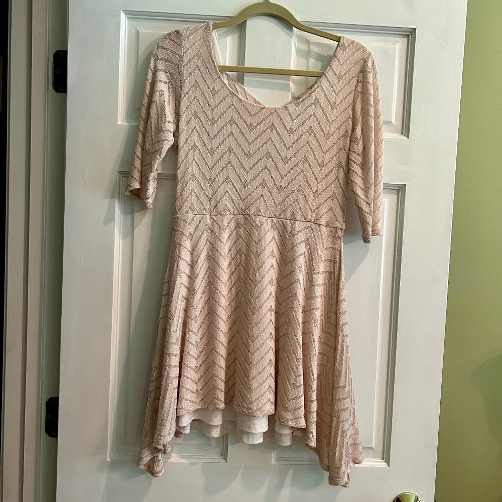 Light pink AS U Wish Junior size Large dress